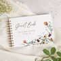 Autumn Wildflowers Wedding Guest Book, thumbnail 1 of 5