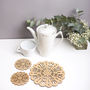 Eco Friendly Artisan Placemats And Coasters Set, thumbnail 1 of 3