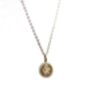 Dainty Gold Plated Rose Coin Flower Necklace, thumbnail 4 of 5