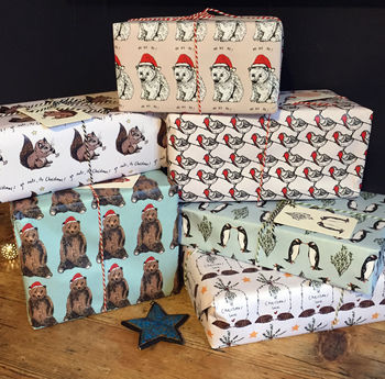 Festive Bear Christmas Gift Wrapping Pack, 5 of 6