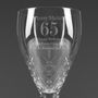 Engraved Cut Crystal Age Wine Glass, thumbnail 4 of 4
