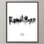 Derby Skyline Portrait Print And Box Canvas, thumbnail 4 of 5