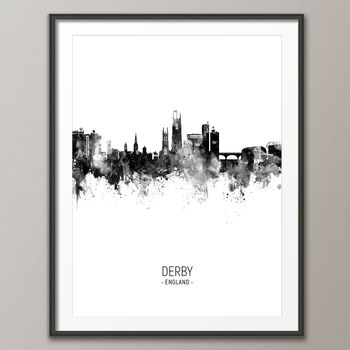 Derby Skyline Portrait Print And Box Canvas, 4 of 5