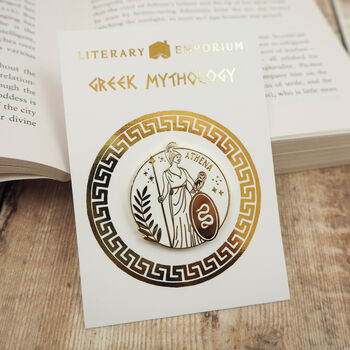 Athena Goddess Of Wisdom Enamel Pin Greek Mythology, 2 of 5