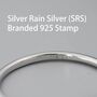 Extra Skinny Textured Ring In Sterling Silver, thumbnail 9 of 10