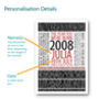 Personalised 16th Birthday Print Year 2008 Facts, thumbnail 2 of 12