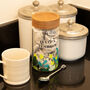 Personalised Leaves Tea Glass Storage Jar, thumbnail 3 of 9