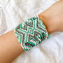 Statement Wide Seed Bead Bracelet, thumbnail 3 of 8