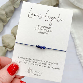 Lapis Lazuli Miniature Wish Bracelet, 2 of 6
