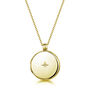 Personalised Round 18 K Gold Plated Locket With Diamond, thumbnail 7 of 12