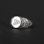 His And Hers Till Death Promise Signet Ring, thumbnail 8 of 11