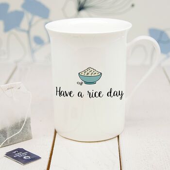 Personalised Romantic Pun Bone China Mug, 7 of 12