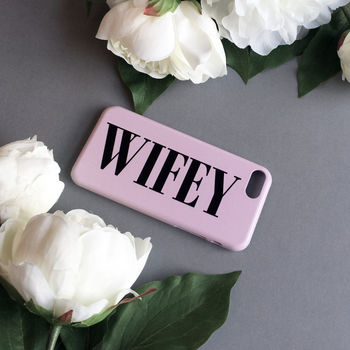 Wifey Dusty Pink Phone Case, 5 of 5