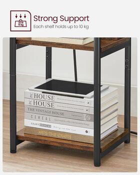 Slim Side Table With Built In Charging Station, 6 of 9