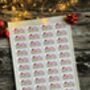 Made In Santas Workshop Christmas Sticker Sheet, thumbnail 2 of 3