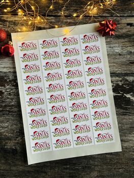 Made In Santas Workshop Christmas Sticker Sheet, 2 of 3