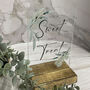 Botanical Personalised Love Is Sweet Wedding Party Sign Clear, thumbnail 3 of 6