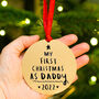 'First Christmas As Daddy' Christmas Decoration, thumbnail 1 of 5