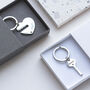 Engraved 'The Key To My Heart' Photo Keyring Duo, thumbnail 3 of 4