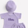 Summer Personalised 3pcs Sets | Embroidered 100% Cotton Towelling, thumbnail 12 of 13