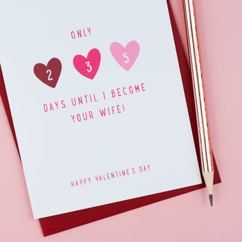 'Days Until We're Married' Wedding Countdown Card, 7 of 7