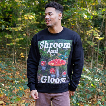 Shroom And Gloom Men's Slogan Sweatshirt, 3 of 5