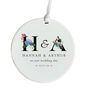 Personalised Wedding Ornament With Initials Names And Date, thumbnail 2 of 4
