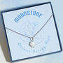 Healing Heart Rainbow Moonstone Gemstone Necklace, thumbnail 1 of 11