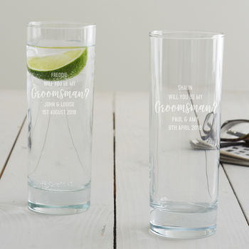 Personalised ‘Will You Be My Groomsman?’ Glass, 8 of 10