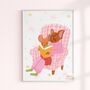 Magical Reading, Childrens Art Print, thumbnail 1 of 7