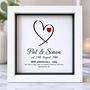 Personalised 40th Anniversary Gift Ruby Heart, thumbnail 6 of 12