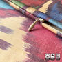 Multicoloured Traditional Hand Woven Ikat Cushion Cover, thumbnail 2 of 7