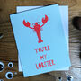 You're My Lobster Valentines Card, thumbnail 2 of 2