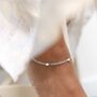 Sterling Silver Shimmer Anklet, thumbnail 1 of 6