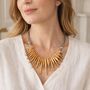 Cascade Fringe Statement Necklace, thumbnail 1 of 4