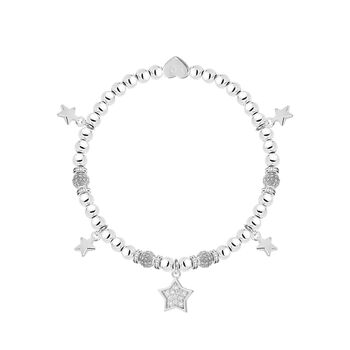 Graduation Day Sparkling Stars Charm Bracelet In Flower Box, 2 of 4