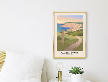 Cleveland Way National Trail Travel Poster Art Print, 3 of 8