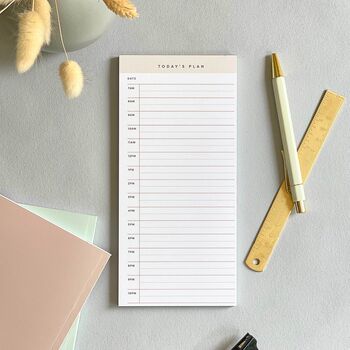 Hourly Time Block Planner, Daily Productivity Notepad, 2 of 8