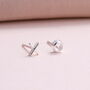 Sterling Silver Kiss And Hug Ear Studs, thumbnail 5 of 8