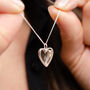 Personalised Spinning Love Heart Necklace, thumbnail 5 of 9