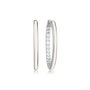 Large Nude Enamel Hoop Earrings, thumbnail 2 of 3