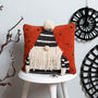 Halloween Gonk Cushion Knitting Kit, thumbnail 1 of 8