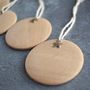 Personalised Wooden Tree Decoration Set, thumbnail 1 of 9