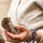 Blue Lace Agate Chip Bracelet | Stretch Cord Fit, thumbnail 6 of 6
