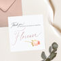 Bridesmaid Thank You Card | Delicate Rose, thumbnail 2 of 5