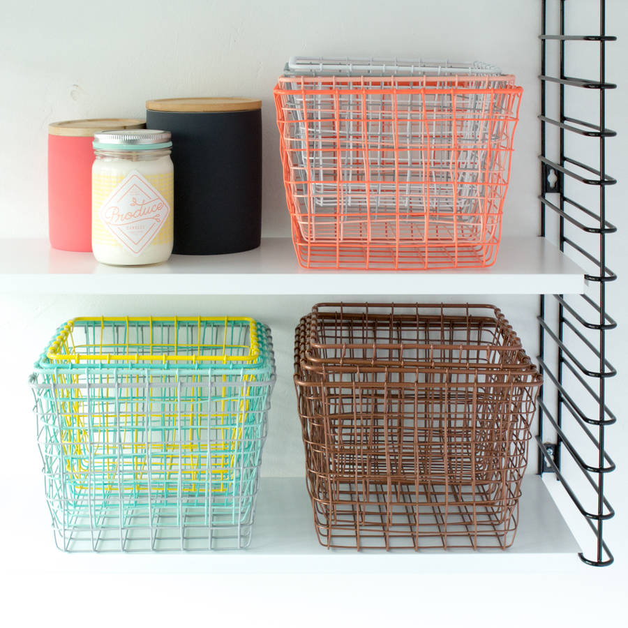 Four Small Storage Basket Nest By Berylune