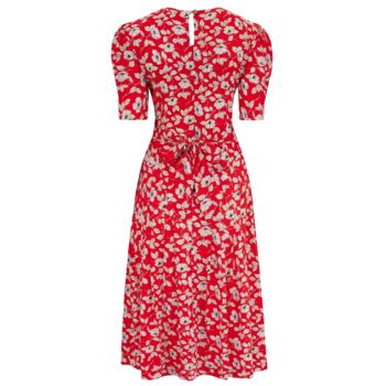 Daisy Dress In Pansy Print Vintage 1940s Style, 2 of 3