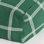 Vibes Armchair Beanbag Green White Windowpane, thumbnail 3 of 4