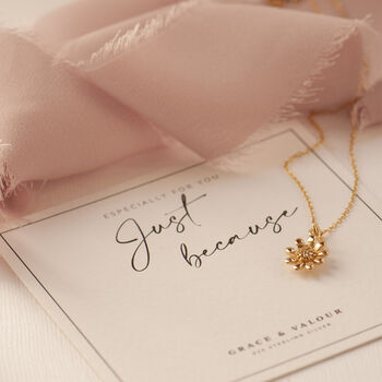 Gold And Sterling Silver Dainty Daisy Necklace, 2 of 12
