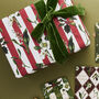 Christmas Gift Wrap Carnivalesque Red Stripe, thumbnail 4 of 5